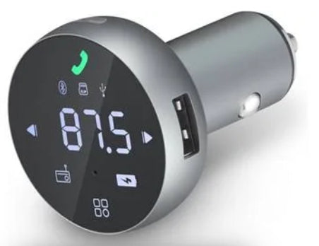 FM transmitter with hands-free and music streaming