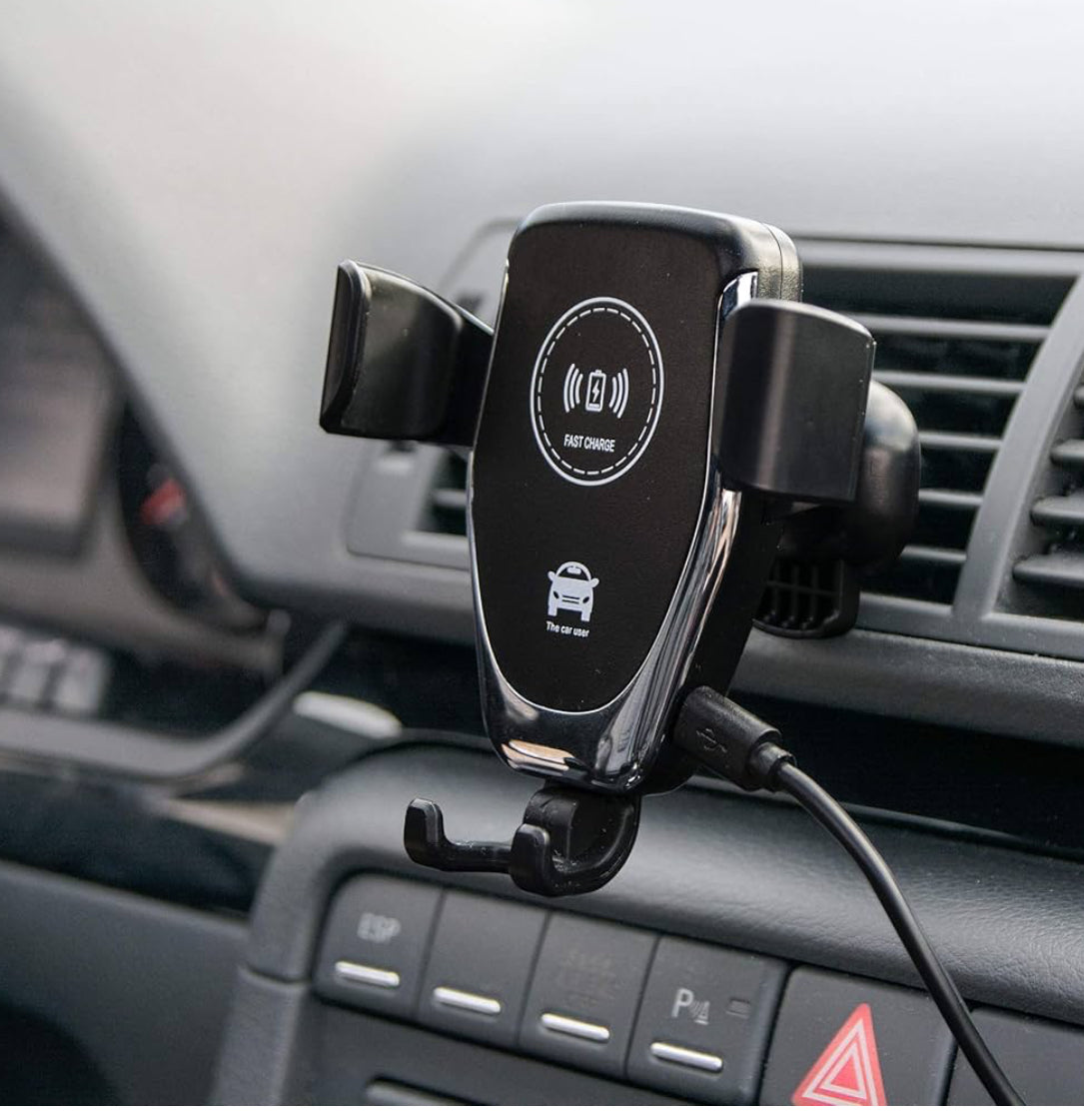 Wireless charging car phone holder